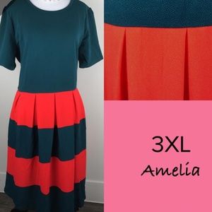 Orange and Green 3XL Amelia Dress (26-28)